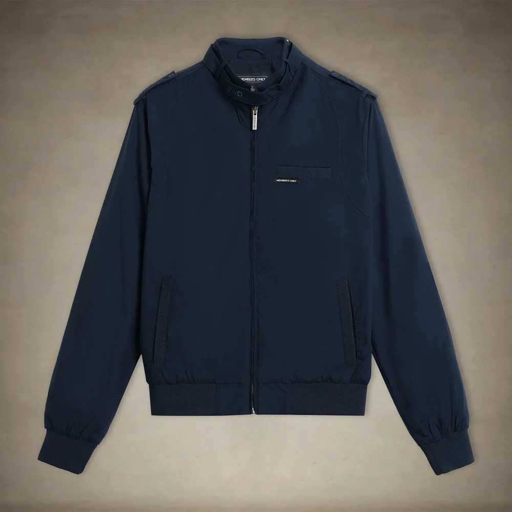 Members Only Dark Blue Windbreaker